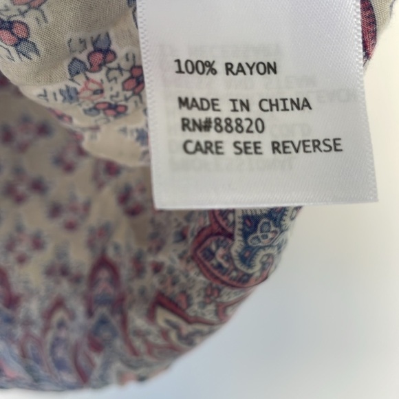 Saint Tropez West Gray Purple Floral Sleeveless Tank Top Large - Picture 7 of 14